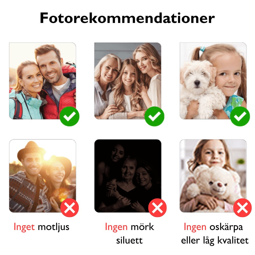 Fotokristal | Personlig Lysestage