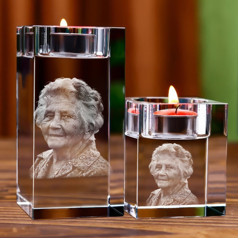 Fotokristal | Personlig Lysestage