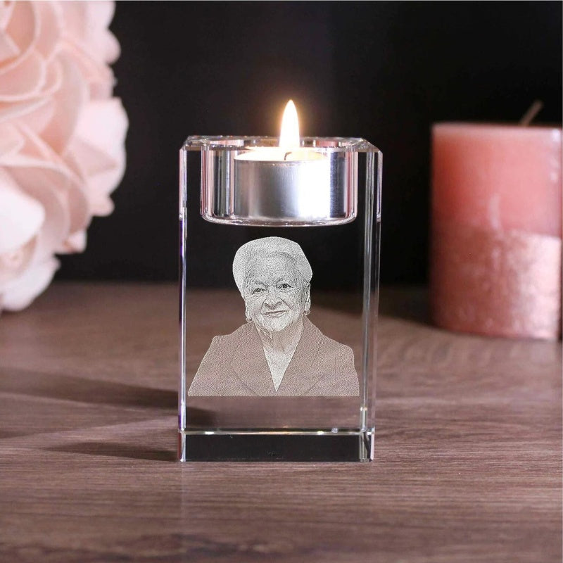 Fotokristal | Personlig Lysestage