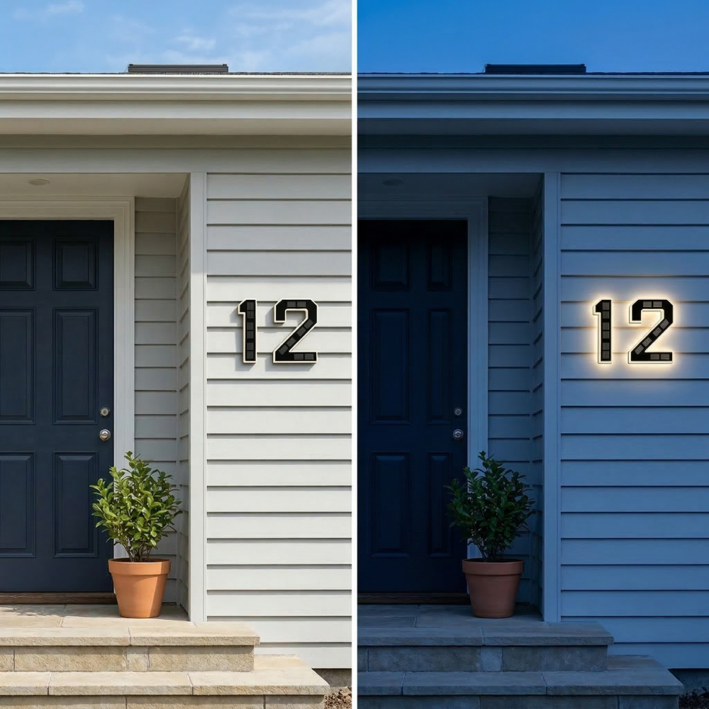 Husnummer | Belyste & solcelledrevne