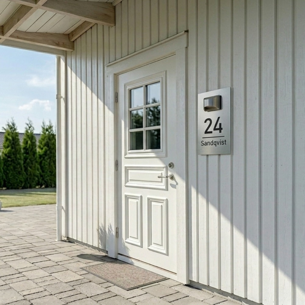 Personlig Solcelledrevet Husnummer